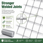 Hardware Cloth 1/2 in. x 4 ft. x 100 ft. 19-Gauge | Wire Mesh Roll, Chicken Wire Fencing, Gopher Wire, Garden Fencing, Chicken Wire Fence Roll, Tree Guard