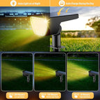 Solar Lights Outdoor Waterproof IP65, Solar Powered 76 LED 3 Lighting Modes Solar Spot Lights Outdoor for Yard Garden Landscape Pathway (Warm White, 4 Pack)