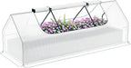 outsunny 8.6 x 3 x 1ft metal planter, main product view