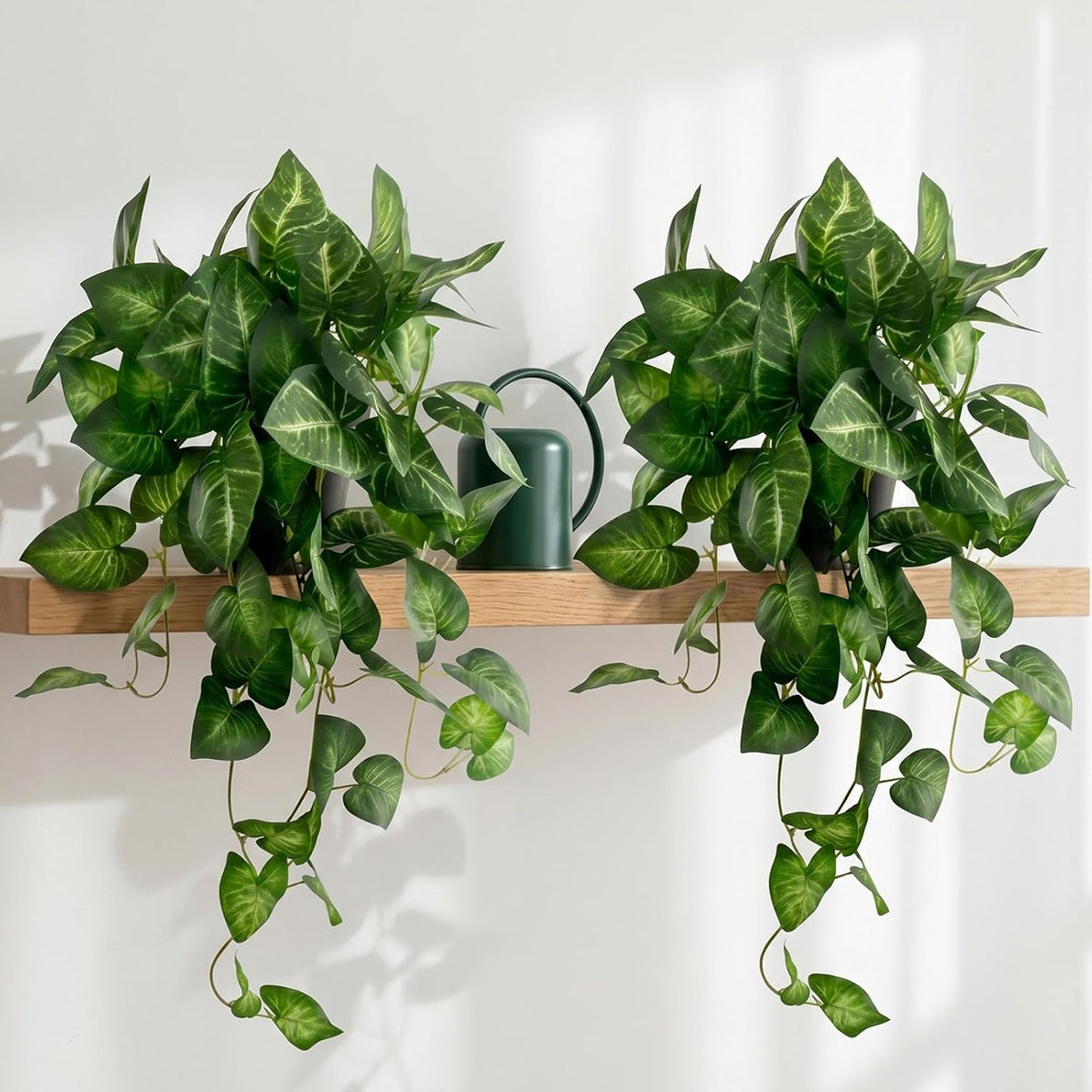 artificial pothos hanging plant, 25" set of 2, main product view