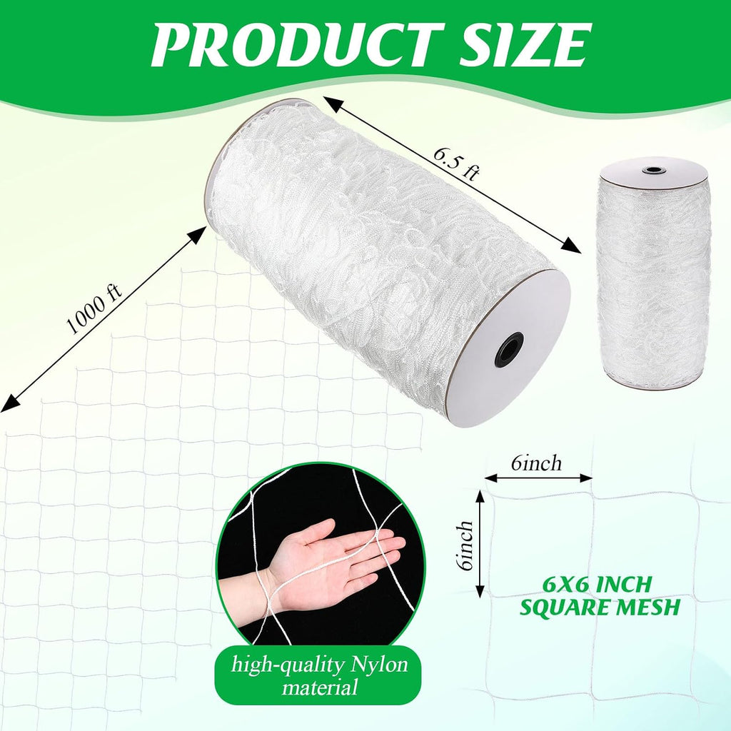 berlune 6.5 x 1000 ft trellis netting roll shown in use