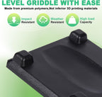 Griddle Leveling Shims Kit for Blackstone, Stackable Leveling Kit Grill Accessories - Effortless Leveling, Versatile Compatibility, Compact and Portable, 4 Pack Grill Levelers - 1/8"