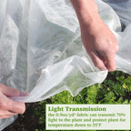plant covers freeze protection 10x30ft floating row cover, side view