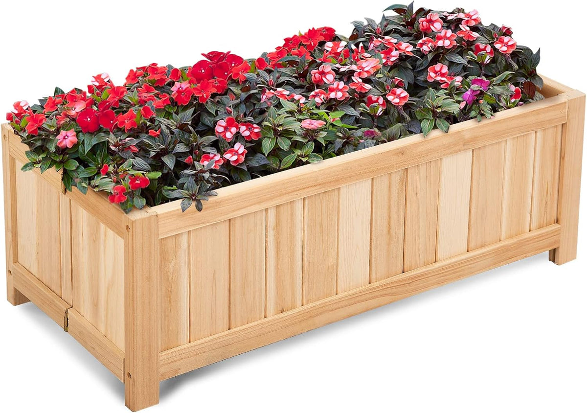costway planter garden bed, folding planter box, 27.5", main product view