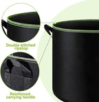 6-Pack 5/7/10 Gallon Grow Bags - 300G Heavy Duty Aeration Fabric Pots with Handles,Thickened Nonwoven Planter Bags for Vegetables Flowers Fruits