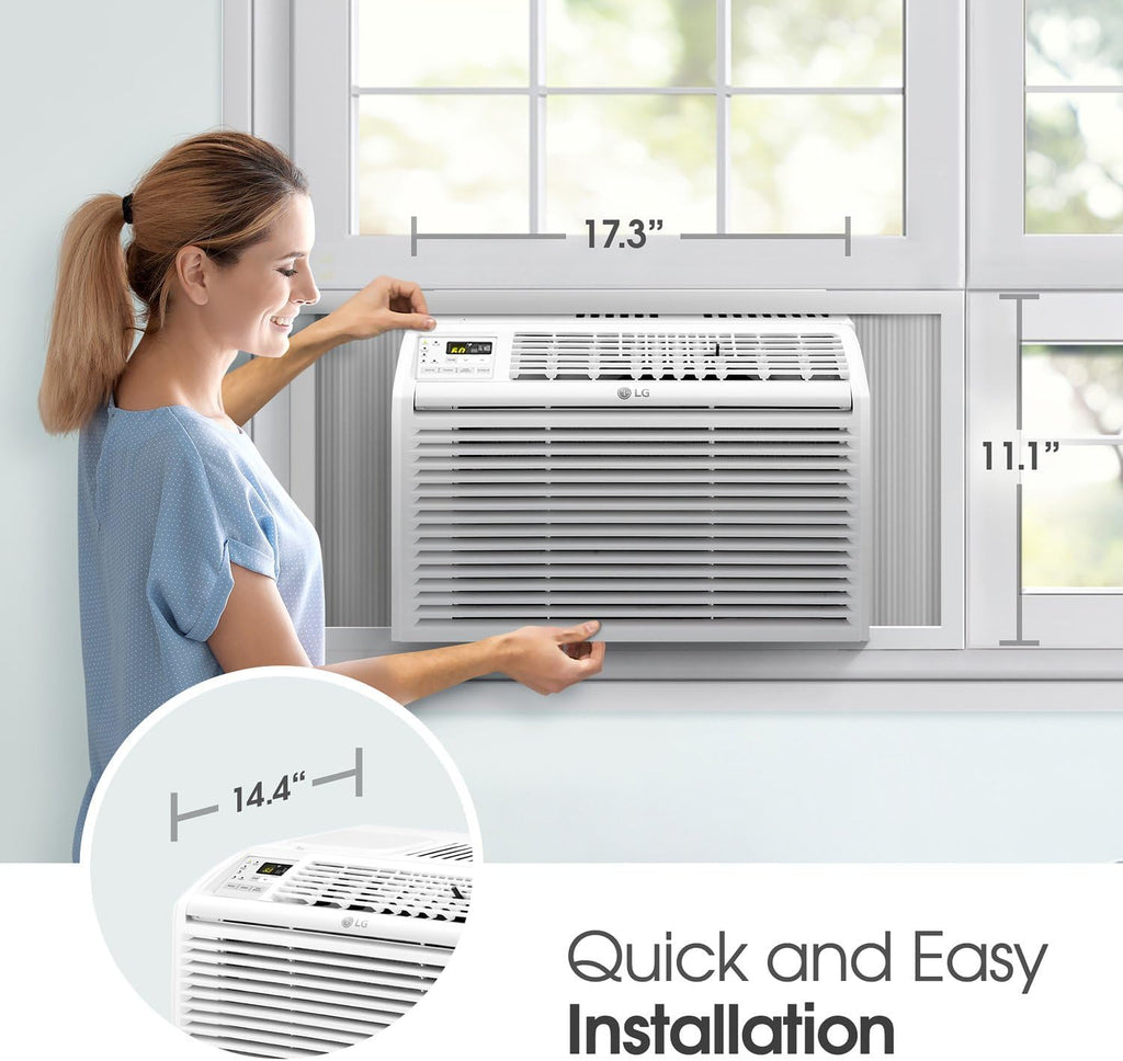 lg 6,000 btu window air conditioner, 115v, cools, view 9