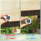 90% Shade Cloth Sun Shade Fabric Privacy Screen Shade Cover for Patio Garden Pergola Shade Cover Canopy with Gromments