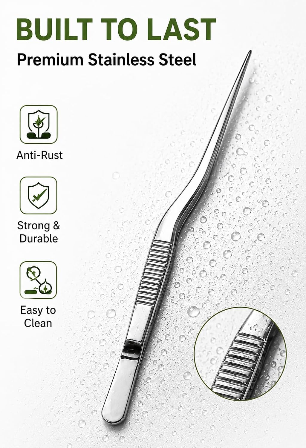 5 Pcs Garden Tweezers Succulent Tweezers Set for Bonsai Terrarium Planting