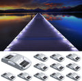 agptek solar driveway lights 12 pack, white led, main product view
