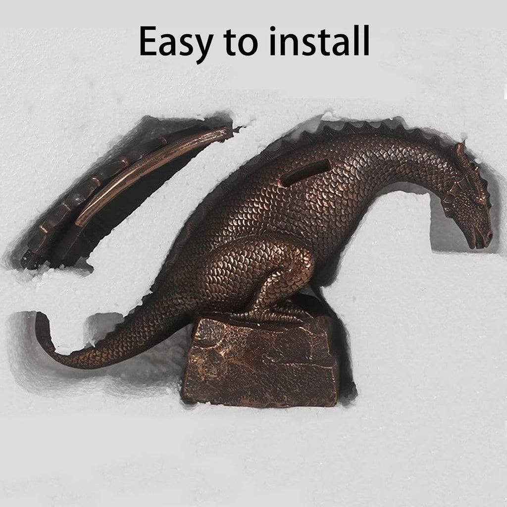 Dragon Spitters for Small Ponds,Animal Pond Fountains,Outdoor Water Feature Statue, Koi Fish Ponds Gardens Water Outlet Sprayer, for Balcony, Courtyard and Home