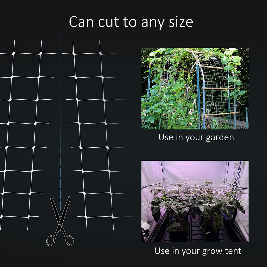 toolazy trellis netting 47" x328' white - heavy, close-up detail
