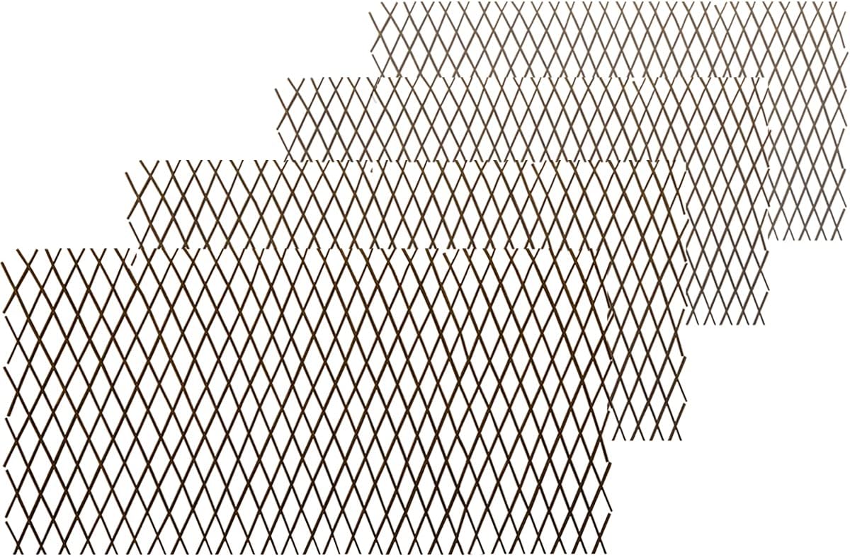 natural lattice willow trellis fence for climbing plants,expandable, main product view