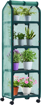 ohuhu mini greenhouse for indoor outdoor, small plastic, main product view
