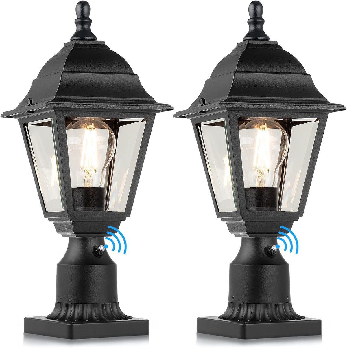 dusk to dawn outdoor post lights, waterproof post, main product view