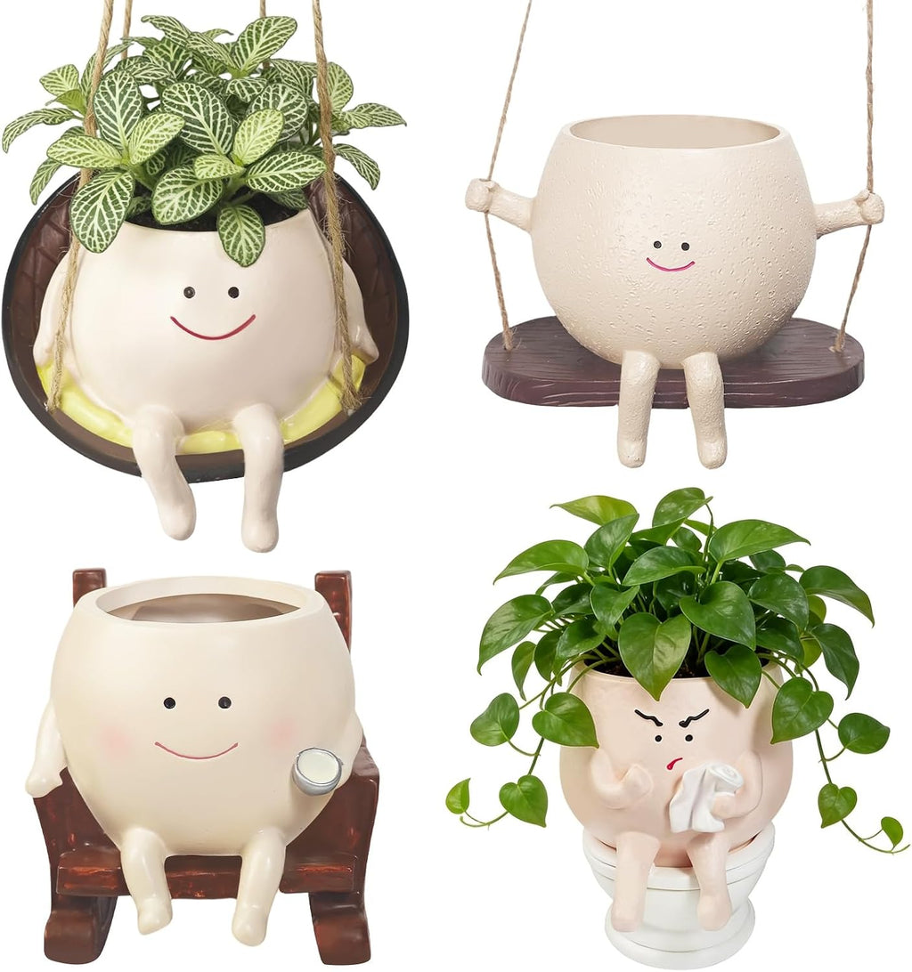 cute plant pots, unique style cute planters, soft, main product view