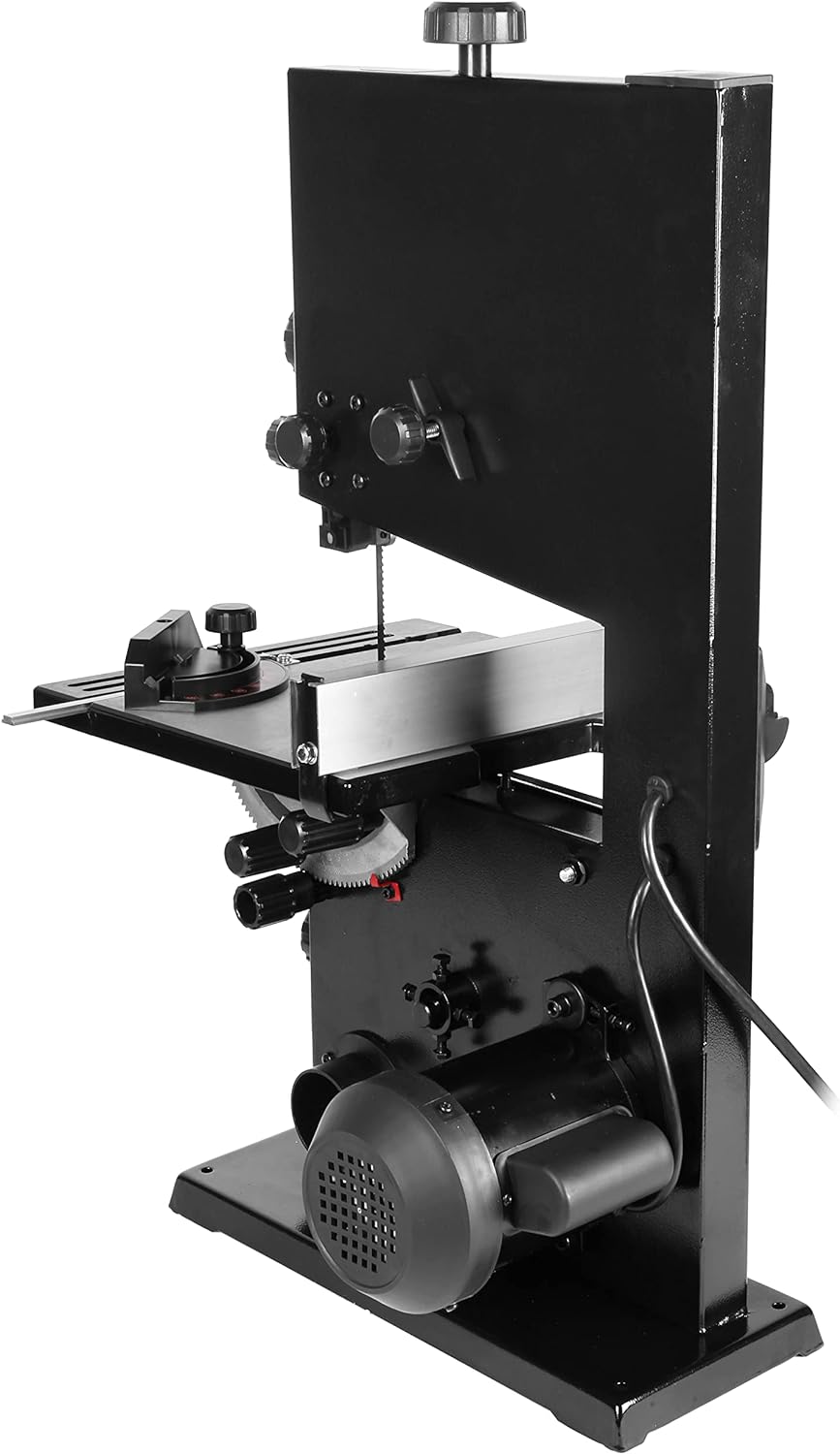 wen 9-inch band saw, 2.8-amp benchtop (ba3959) showing dimensions