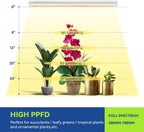 Monios-L Led Grow Lights for Indoor Plants Full Spectrum,T8 2FT 144W(6x24W) High Output Growing Strips for Seedlings,Sunlight Replacement with Reflectors, 6-Pack