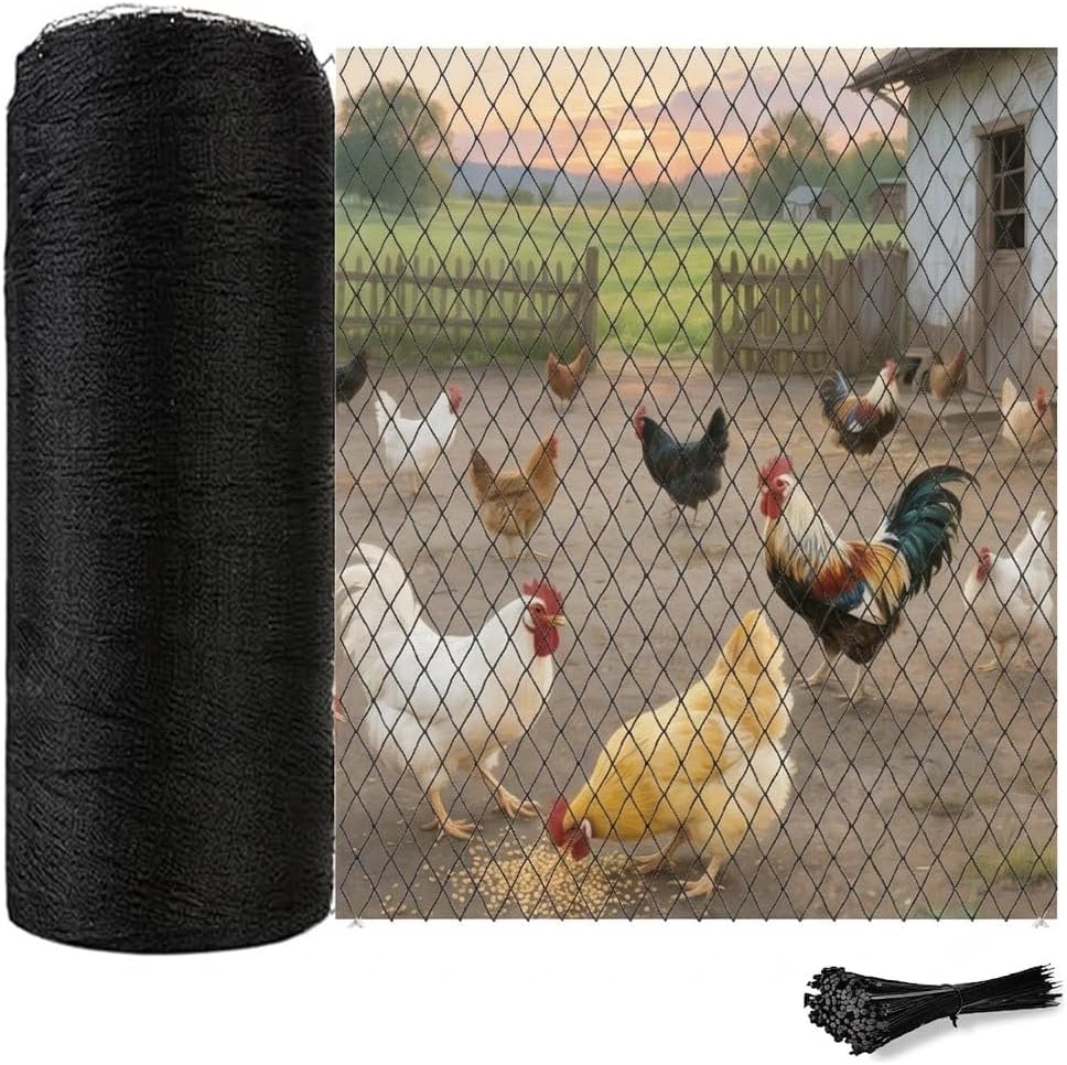junflying 50x50 ft chicken netting for hawks &, main product view
