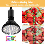 Hanging Grow Lights for Indoor Plants, 25W 5000K, LED Light Bulbs | LED Grow Light, Height Adjustable Pendant, Full Spectrum Plant Lamp with Timer for Tall Indoor Plants, Black