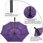 G4Free 47/54/62/68/72 Inch Automatic Open Golf Umbrella Oversize Extra Large Double Canopy Vented Windproof Waterproof Stick Umbrellas