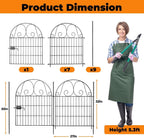 8 pannels garden fence animal barrier with gate shown in use