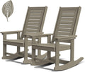 greenvines outdoor rocking chairs set of 2, hdpe, main product view