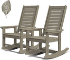 greenvines outdoor rocking chairs set of 2, hdpe, main product view