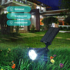 URPOWER Solar Spot Lights - 2-in-1 Waterproof Landscape Spotlights, Dusk-to-Dawn Solar Powered Outdoor Lights for Garden, Yard, Pathway (2 Pack)