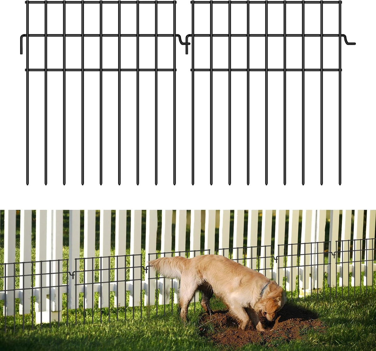 25ft(l) x 13in(h) animal barrier fence,25 panels 1.16in, main product view