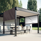 Universal Pergola Replacement Canopy Outdoor Canopy Shade Cover Waterproof Shade Top Cover for Outdoor Patio Porch Backyard(12 x 9 ft,Coffee)
