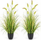 3ft artificial foxtail grass plants, faux grass indoor, main product view