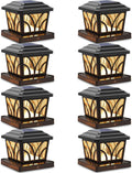 siedinlar solar post cap lights outdoor aluminum glass, main product view