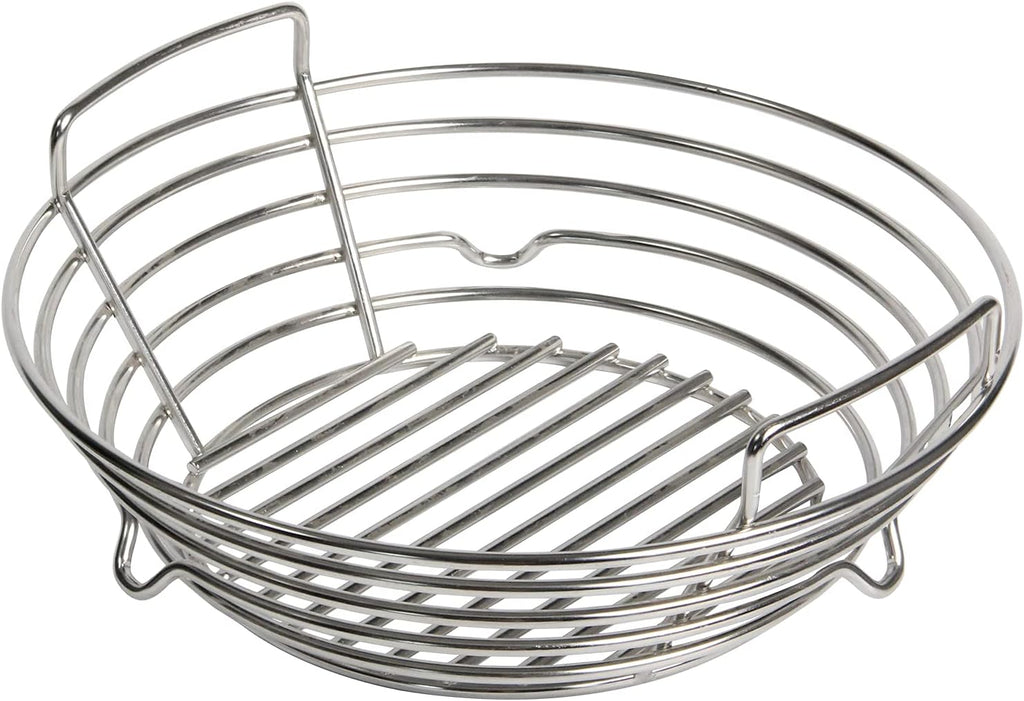 Vankey Charcoal Basket for Kamado Joe JR，Heavy Duty Stainless Steel Charcoal Ash Basket fit Minimax Big Size Green Egg and Other Smoker Grill