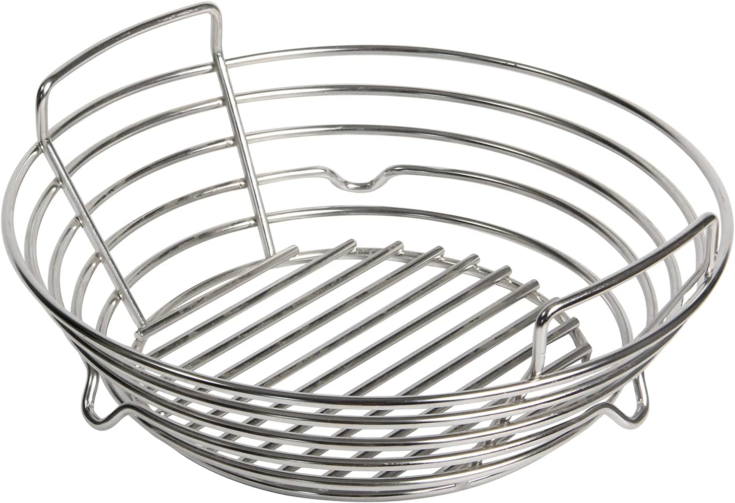 Vankey Charcoal Basket for Kamado Joe JR，Heavy Duty Stainless Steel Charcoal Ash Basket fit Minimax Big Size Green Egg and Other Smoker Grill