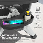 Zero Gravity Chair, Portable Outdoor Chair, Reclining Patio Lounge Chair with Adjustable Pillow and Cup Holder Trays for Outdoor, Patio, Beach, Camping, Garden, Poolside, Gray