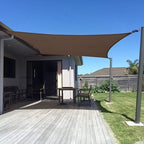 SUNNY GUARD Sun Shade Sail 16' x 20' Rectangle Brown UV Block Sunshade for Backyard Yard Deck Patio Garden Outdoor Activities and Facility(We Make Custom Size)