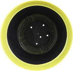 Garden Elements Indoor/Outdoor Glazed Brushed Happy Plastic Planter, Large, Bright Yellow, 15" (Pack of 2)