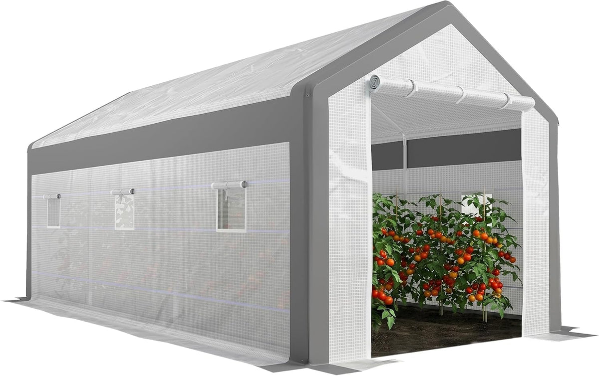 outsunny 20' x 10' x 9' walk-in greenhouse, main product view