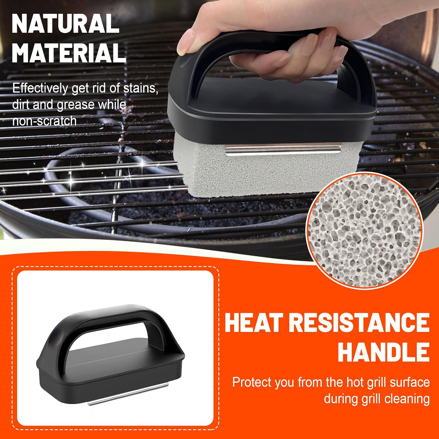 21 Pieces Griddle Cleaning Kit for Blackstone, Flat Top Grill Cleaning Accessories with Silicone Spatula Mat, Scraper, Grill Stone & Scouring Pads with Handle, Cleaning Gloves, Cleaning Towel