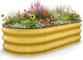 kesfitt raised garden bed, 4x2x1 ft galvanized steel, main product view