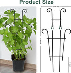 Coomin 23in Taller Plant Trellis for Climbing Plants Indoor, Sturdy Houseplant Trellis for Potted Plants with Ties, Vine Plant Support for Monstera Pothos Ivy, Plant Decor, 2P