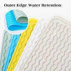 CAKETIME 2 Pack Colorful Silicone Dish Drying Mat for Kitchen Counter Multiple Usage for Cooking Baking Office Coffee Under Sink Accessories Apartment Appliances Pioneer Woman Stuff 15"x11.5" Blue