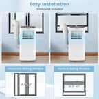 costway portable air conditioner, 9000 btu portable ac, package contents