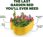 plant & plot galvanized raised garden beds outdoor showing dimensions