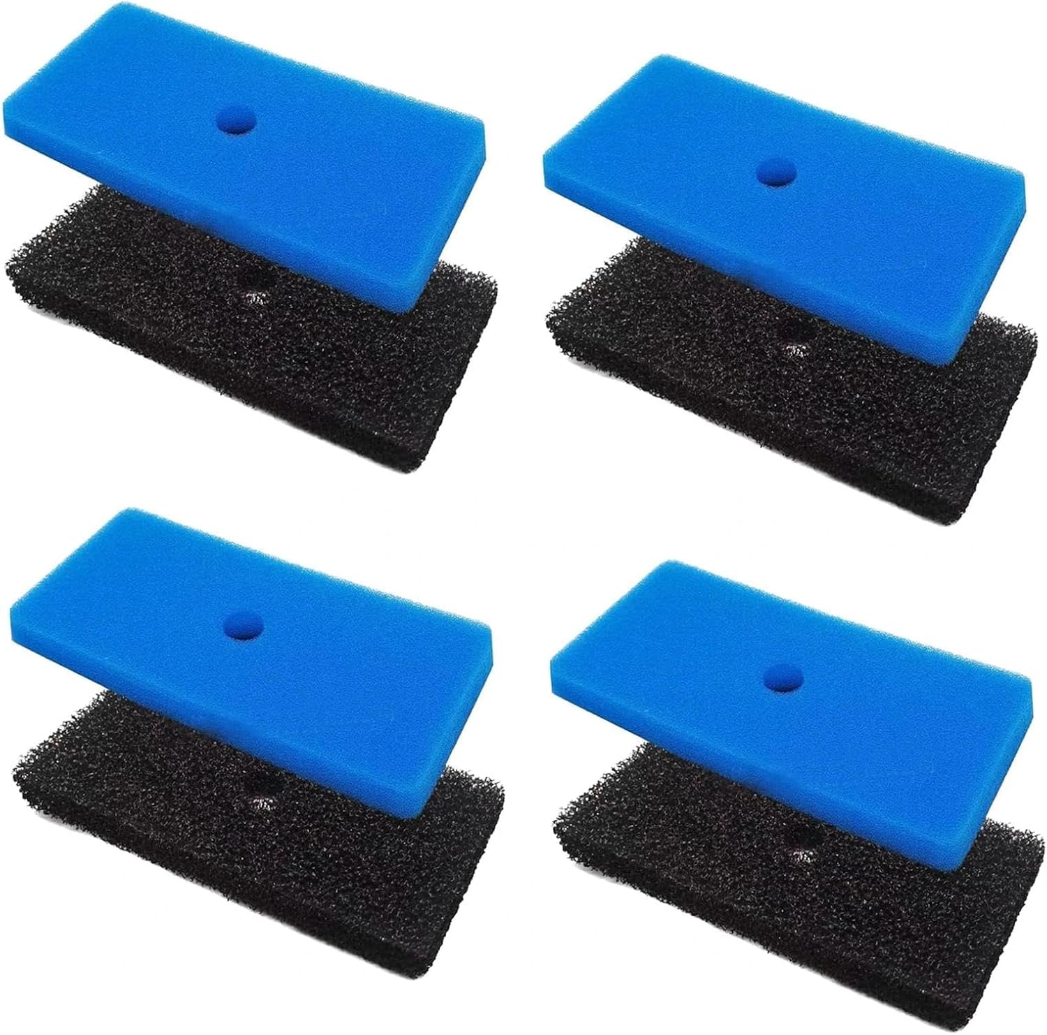 4 Sets Replacement Pond Filter Pads for Outdoor Ponds - Coarse and Fine Pond Filter Media for Pond 871980305528 Compatible with 52231 and 52229 Filter Box, Sponge Filters Replacement for Fish Ponds