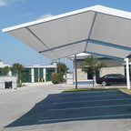 Eden's Decor Straight Flat-Edged Sun Shade Sail Rectangular 16' x 22' Grey UV-Blocking Outdoor Canopy Fabric Cloth Awning for Pergola Patio Garden Backyard Custom Size