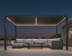 purple leaf 92ks louvered pergola 10' x 14', main product view