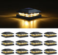 volisun 4x4 solar post cap lights, 12 pack, main product view
