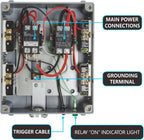 8-Lighting Relay Controller with Trigger Cord 8-Outlet Relay Controller Maximum 8000W for Hydroponics Indoor Double Ended HID Grow Light and Hydroponics System