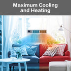 rovsun 8000 btu air conditioner window unit with, close-up detail